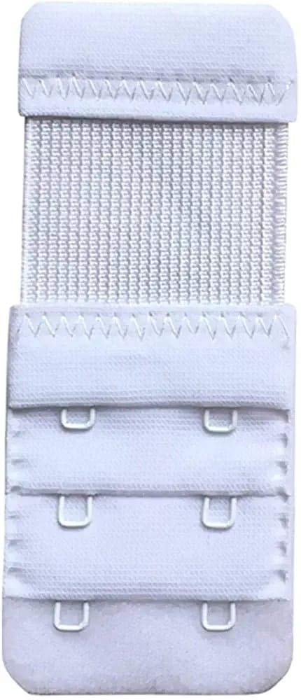 Bra Hook Extender to Increase Bra Length for Backless Dresses-2 Hook - 3 Eye, Extra Elastic, Combo Pack White-image-9