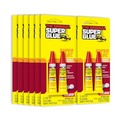 Super Glue Liquid - Clear - Two 2 Gram Tubes - (Pack of 12) Cover
