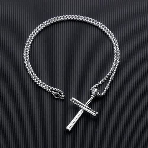 Collier pendentif de baseball croix idée cadeau de mode homme et ado