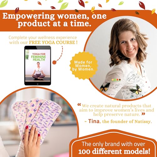 Compresas reutilizables antideslizantes en algodón orgánico para flujo abundante e incontinencia (L+XL, 6 uds.); lavables a alta T°; suaves, no irritantes y cómodas, compresas de tela para mujeres - imagen 7