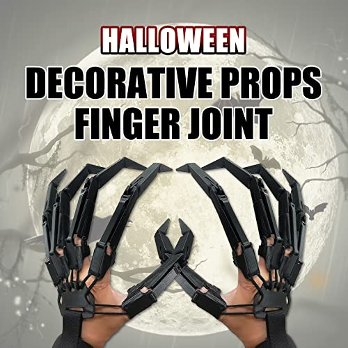 1 Pair of Halloween Articulated Fingers, Flexible 3D Printed Articulated Finger Extension Cos-Play f