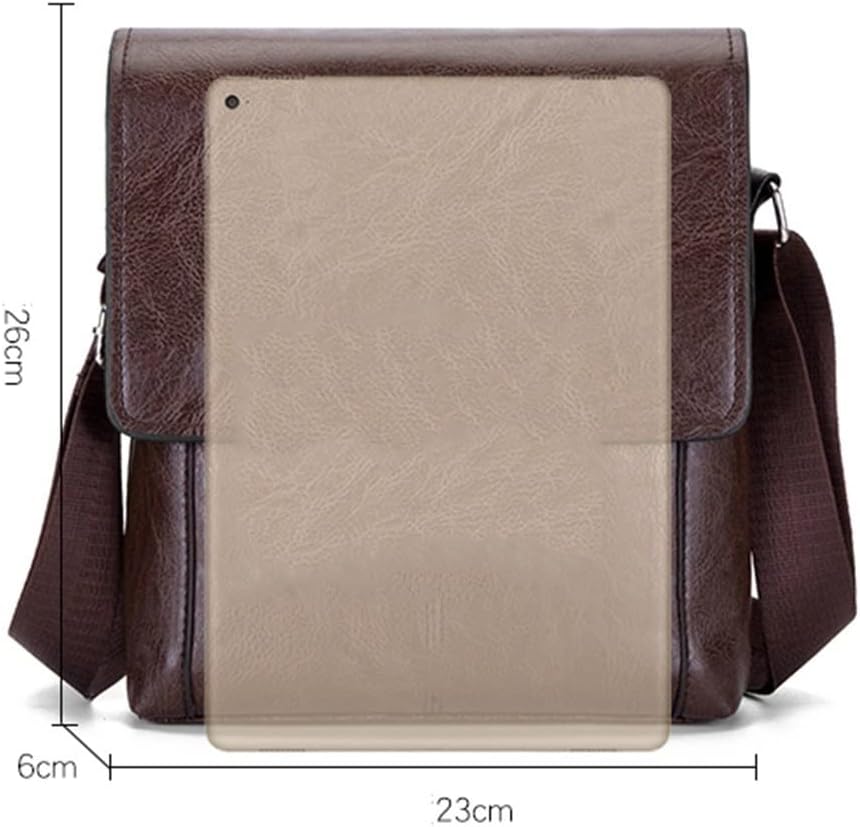 Men's Crossbody Bag Men Black Shoulder Bags Zippers Handbags Large Capacity Pu Leather Bag For Male Messenger Tote Bags