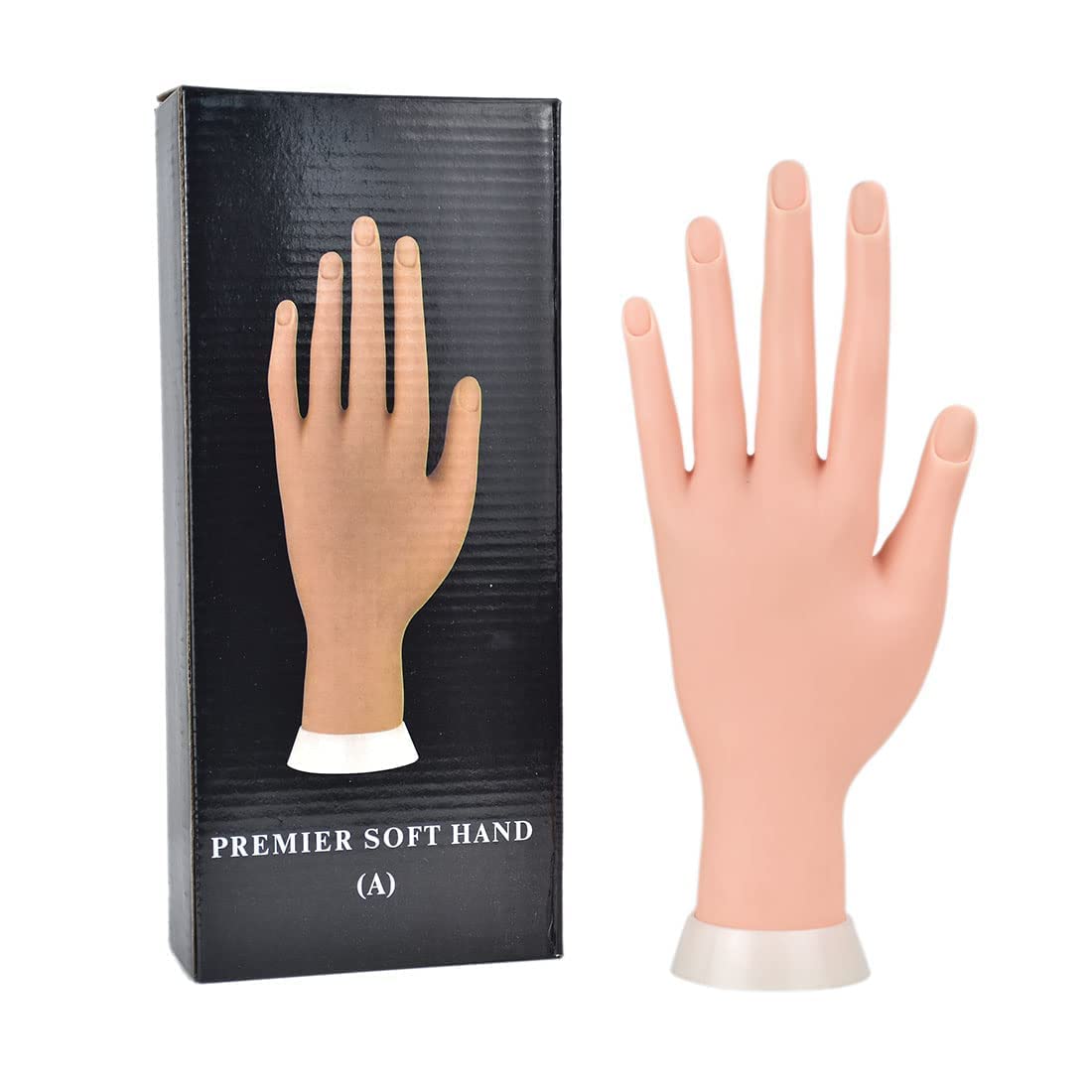 Practice Hand for Acrylic Nails, Fake Nail Hand Practice, Flexible Bendable Mannequin Rubber Hand, Manicure Hands Nails Art Hand Training Hand for Nail Practice 1-Pcs-image-27