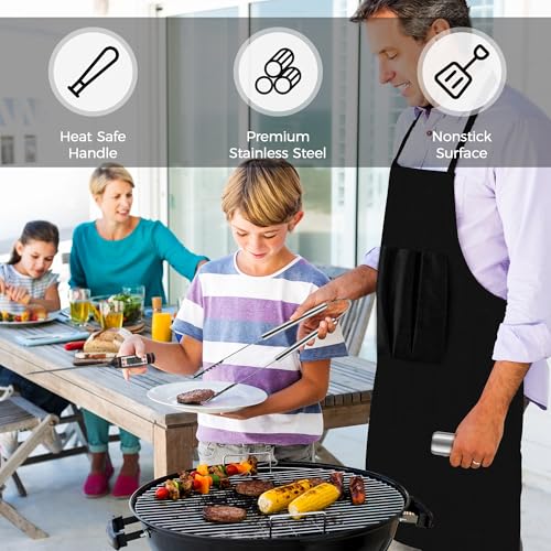 KITWLEMEN Ultimate Camping Bundle: 32P BBQ Tool Set with Aluminum Storage Case & 40000mAh Auto-Oscillating Battery Fan with Light, Got You Covered for A Perfect Camping Adventure