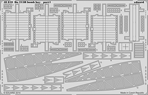 Eduard Photoetch 1:48 Do 215B bomb bay photodécoupe haut de gamme ICM48241