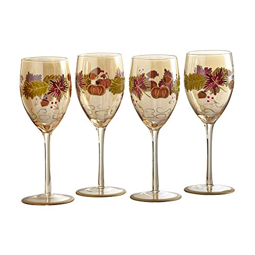 Pfaltzgraff Plymouth Leaf Luster Wine Glasses, Set