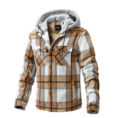 Manteau Homme Contre le Froid : Veste Épaisse Chaude à Capuche