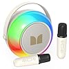 Monster Karaoke Machine for Kids Adults, Portable Bluetooth Speakers with 2 Wireless Microphones and Lights, Christmas Birthday Gifts Toys for Boys Girls 4, 5, 6, 7, 8, 9, 10, 12+ Toddler