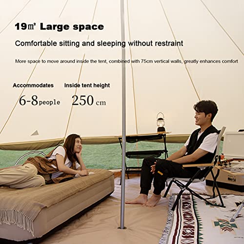 Carpa tipi de lona impermeable para 4-6 personas miniatura 3
