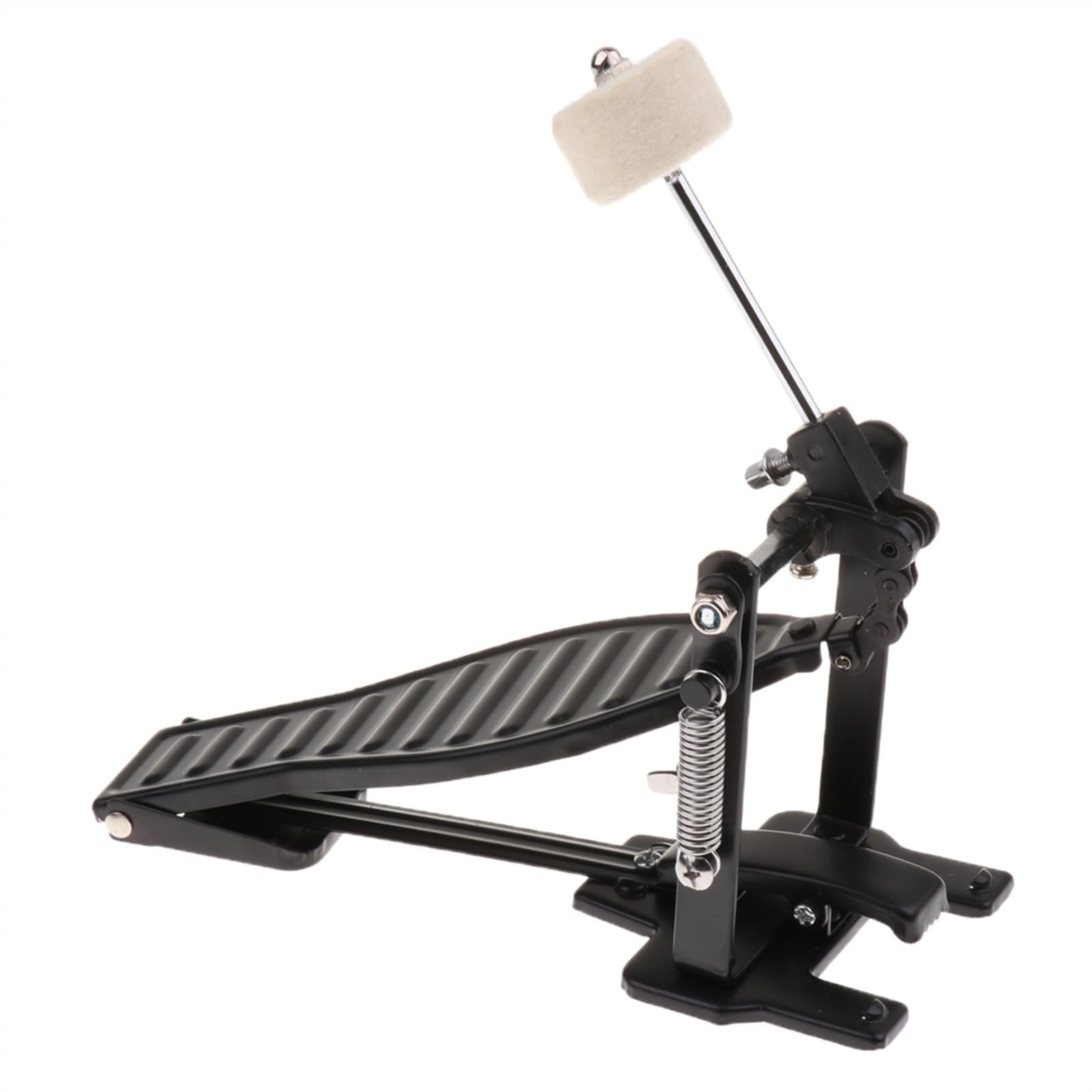 Pedale per grancassa Pedale Singolo Con Tamburo Per Lana Sostituzione Di Strumenti A Percussione Con Trasmissione A Catena Singola (Color : Bk)