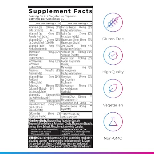 Livingood Daily Methylated Multivitamin