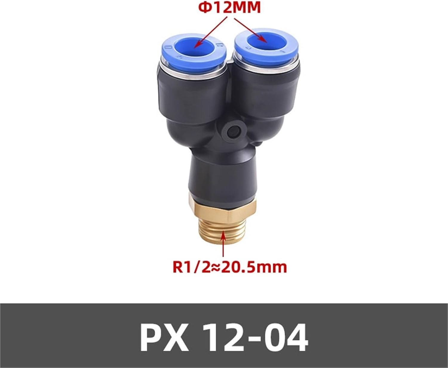 1pcs Brass Pneumatic Quick Connector PX Series OD 4-12mm,1/4" 1/8" 3/8" 1/2" British Standard Pipe Thread Male Air Fitting Coupler(PX 12-04)