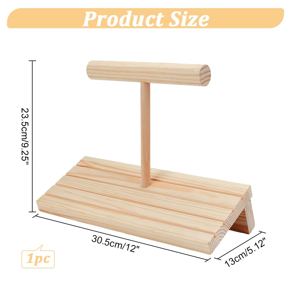 NBEADS Espositore per Gioielli, Con Barra a T in Legno Con Espositore per Orecchino in Legno