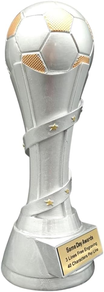 Victory Premium Soccer Trophy – Custom Engraved Recognition Award for Soccer Players Coaches Teams MVPs Tournaments and Championships
