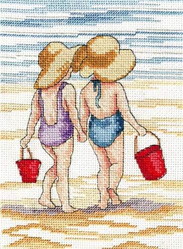 All Our Yesterdays Red Buckets, cross stitch