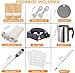 BBAXI Candle Making Kit with Electronic Hot Plate,Candle Wax Melter for Melting,Including Pouring Pot, Hot Plate,2lb Soy Wax,Stain Spoon,Cotton Wicks,Center Devices,Wick,Thermometer.