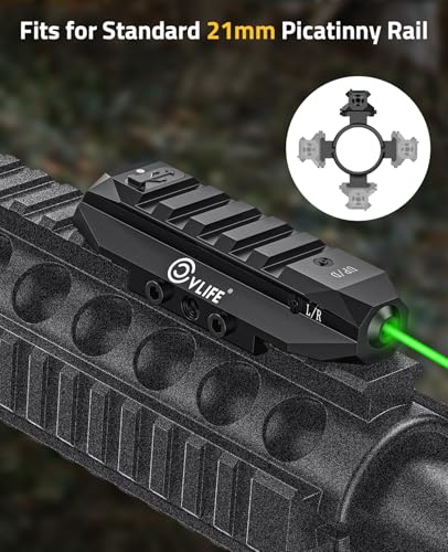 CVLIFE Laser Sight for Rifle, Rechargeable Picatinny Rifle Laser Sight - image 3