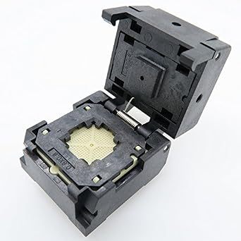 QFN568x8-0.5 Testing Socket, QFN56 MLF56 WLCSP56 Package Burn-in Socket, 0.5mm Pitch IC 8x8mm IC550-0564-010-G QFN IC MCU Programming SocketClamshell, 0.5mm