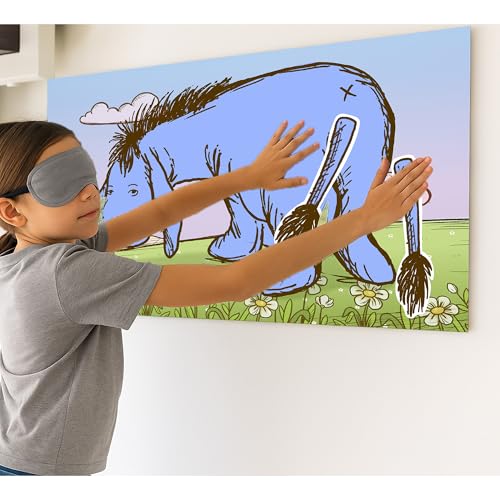 ONDORY Winnie Pin The Tail On Eeyore Donkey Fun Party Game for Pooh Baby Shower Birthday Decorations, Pin The Tail On Donkey Poster with 20 Tail Stickers and Blind Fold. by ONDORY - Used condition - Image 8