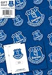 Official Everton FC Gift Wrapping Paper - 2 Sheets & 2 Tags