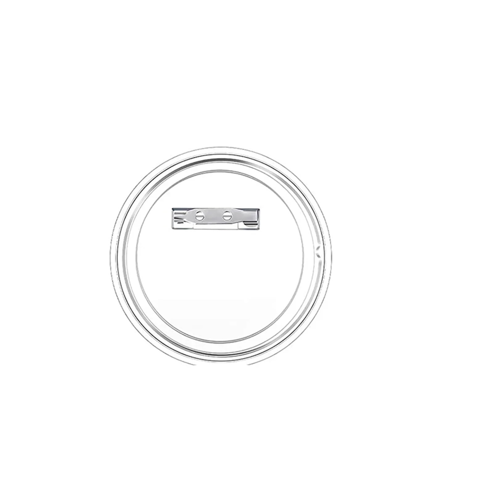 Acrylic Clear Button Pins 60PCS Clear Acrylic Badge Blanks - DIY Button Pins for Custom Photos, Sewing & Clothing Projects(37MM)