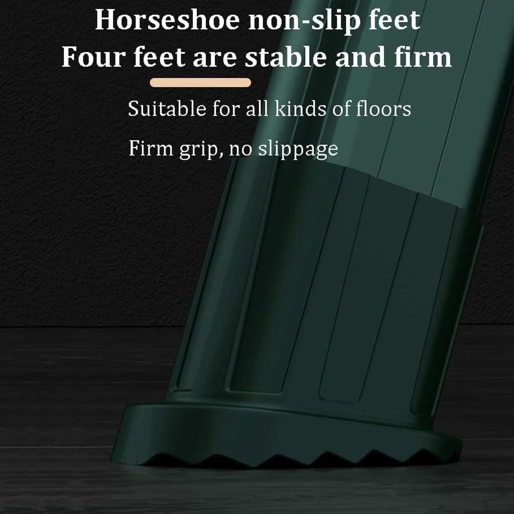 Ladders Home Telescoping Ladders, Lightweight Green Blue Folding Ladder with Armrests, Small Step Ladders for Home, 330lb Capacity Household or Outdoor