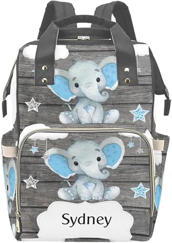 Miniatura 8 de Mochila de pañales personalizada para niñas, niños, flores japonesas, ramas, mariposas, regalo, lo mejor: espaciosa bolsa de pañales impermeable