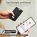 Geldbörsen-Tracker-Karte für Android, Wiederaufladbarer Geldbörsenfinder, Kompatibel mit Google Mein Gerät Finden APP (Nur Android), Bluetooth Tracking Card für Schlüssel, Gepäck, Koffer & Taschen