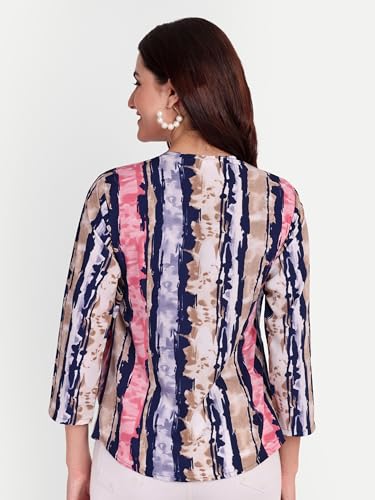Image of FNOCKS Stylish Wrap Tie Side Top - Trendy and Comfortable | Women's Tops