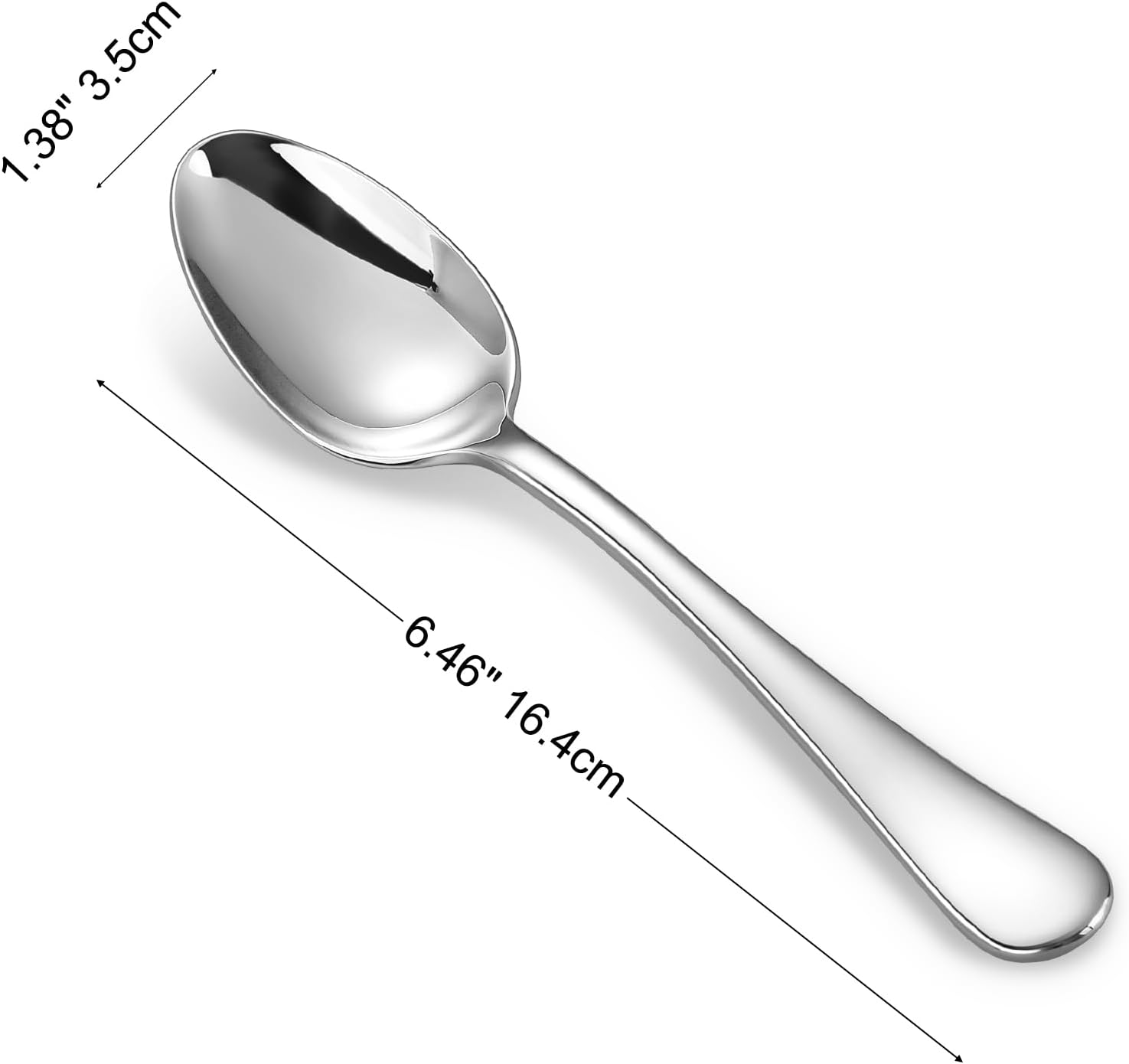 KEAWELL Premium Verona 4-Piece 6.5-Inch Teaspoon Set (4, Teaspoons)