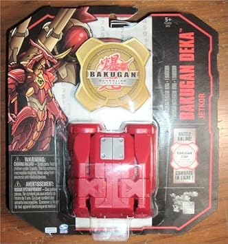 Bakugan Red & Silver Battle Gear Deca with Buck Coin