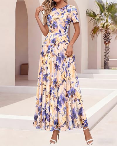 BTFBM Summer Dresses for Women 2026 Formal Short Sleeve Homecoming Dress — view 6