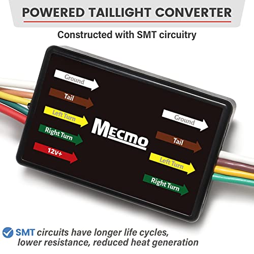Mecmo 56407 4-Pin Trailer Wiring Harness For 2018-2023 Jeep Wrangler Jl/Jlu, 2020-2023 Jeep Gladiator Jt, 19-23 Jeep Wrangler Unlimited, Towing Hitch Wiring For Jl Trailer Light Connect #TOP4