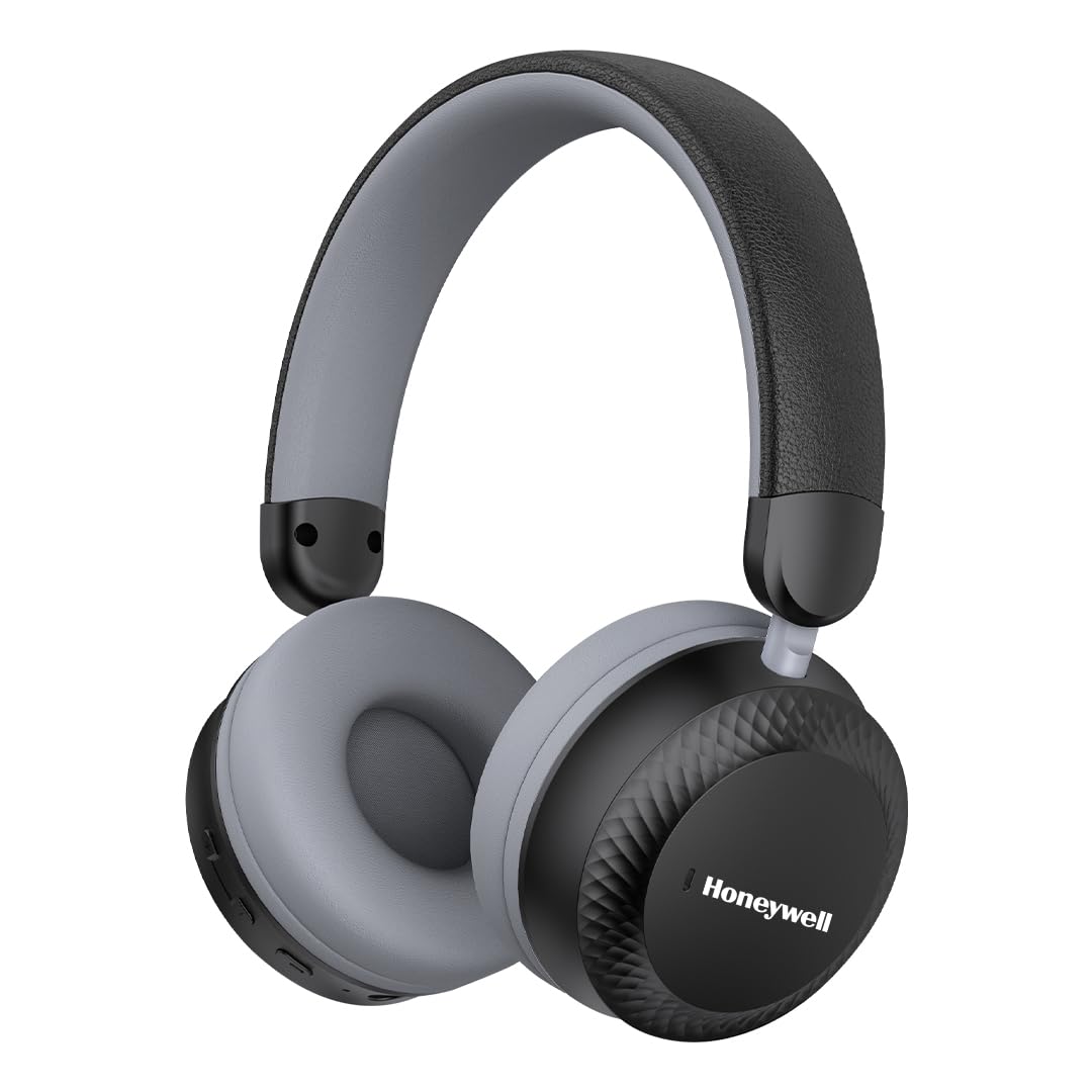 Honeywell New Launched Moxie V20 Bluetooth v5.4 On-Ear Headphones with Mic, ENC, 25H Playback, Deep Bass, IPX4, Aux, Stereo Sound, 40ms Low Latency Gaming Mode, Padded Cushion Honeywell New Launched Moxie V20 Bluetooth v5.4 On-Ear Headphones with Mic, ENC, 25H Playback, Deep Bass, IPX4, Aux, Stereo Sound, 40ms Low Latency Gaming Mode, Padded Cushion