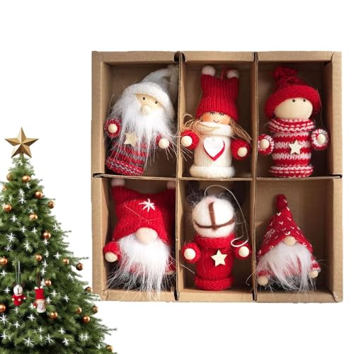 Breloque de poupée mignonne et ornements de Noël à offrir à la famille