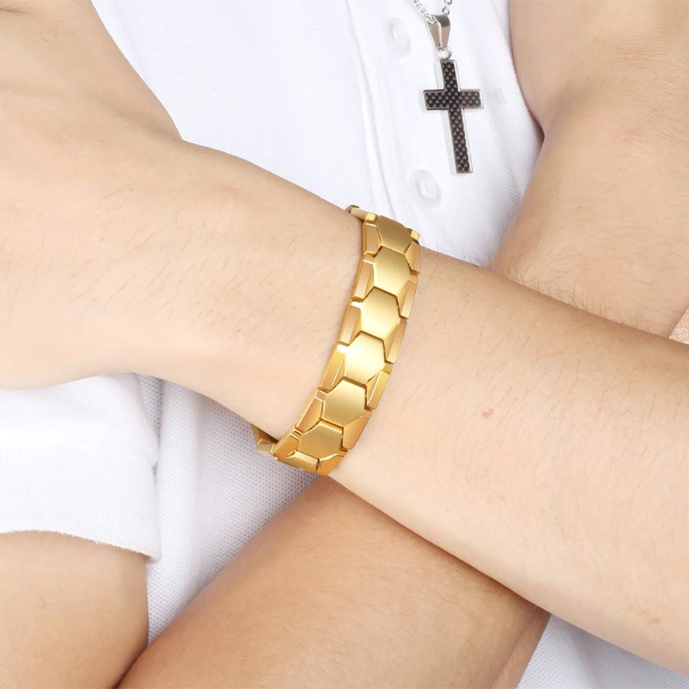 Sport Fitness Hematite Bracelet for Men Women Weight Loss Charm Magnetic Health Bracelet Fashion Jewelry Face Lift Tools for Sports Related Therapy