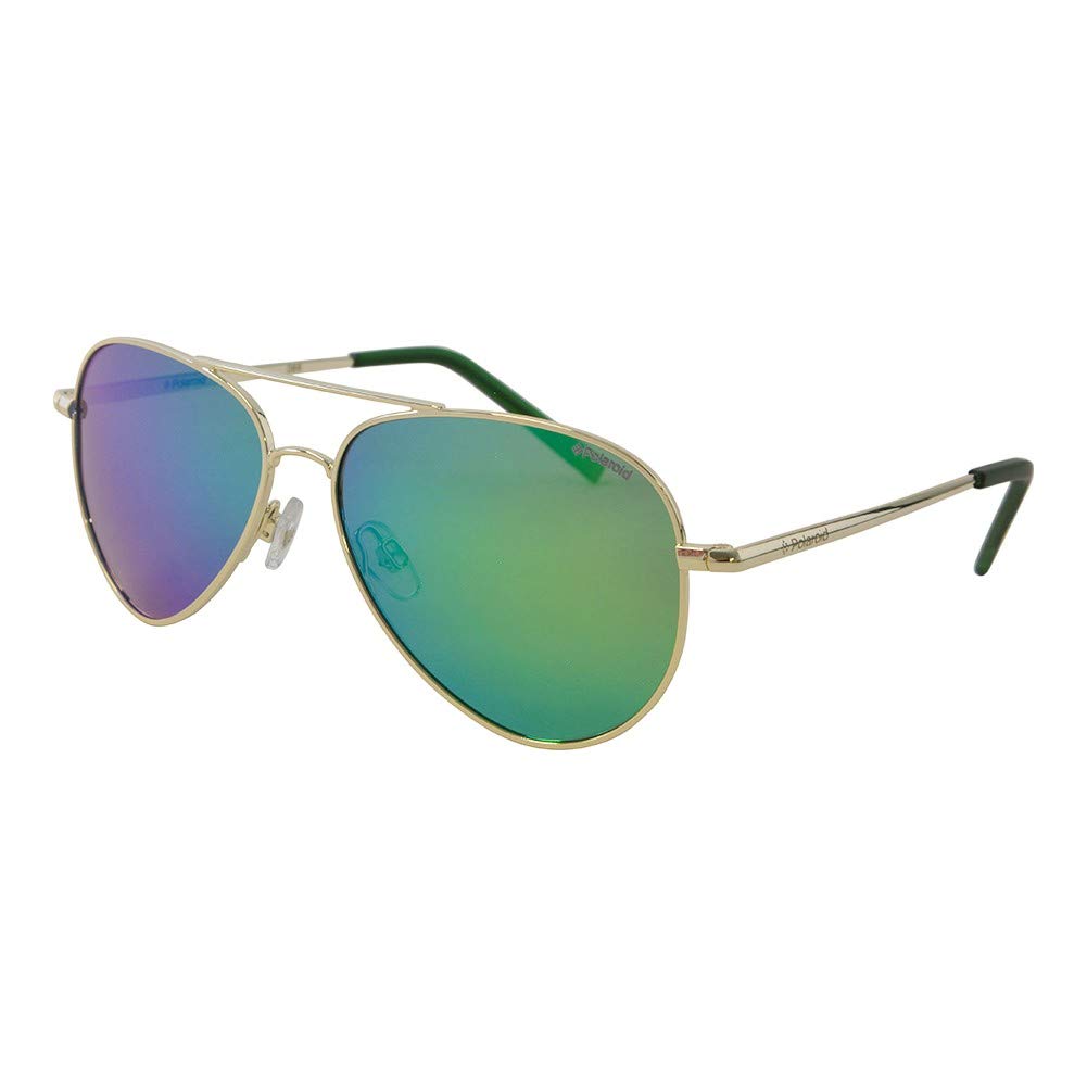Polaroid Kids Sunglasses Pld 8015/N J5g K7 Gold Green Blue Mirror Polarized