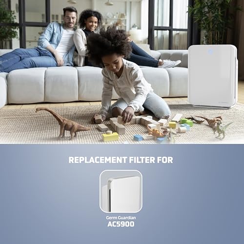 Germ Guardian FLT5900 True HEPA Genuine Air Purifier Replacement Filter J for GermGuardian AC5900WCA - Thumbnail 2