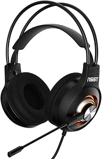 Wired Gaming Headset G04, Stereo Sound, 120 degree swivel noise Reduction Mic, Cool RGB Light, 3.5mm + USB for Light, Body Controller, 50mm Speaker Unit, Premium Comfort 3D Ear Pads, For Xbox,
