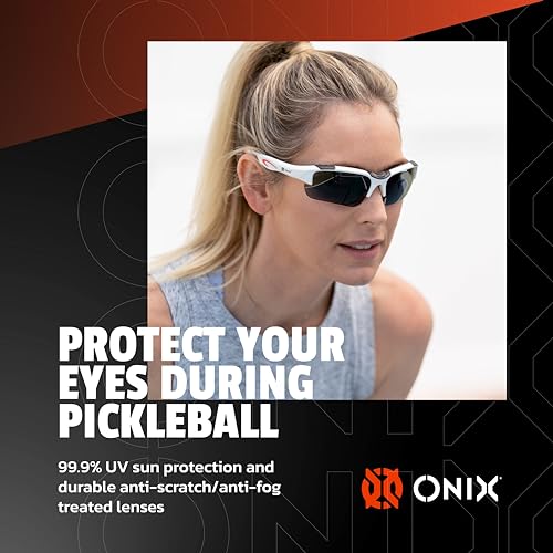 Image of ONIX Pickleball Falcon Eyewear Sun Protection Non-Slip Nose Piece Modern and Lightweight Secure Design