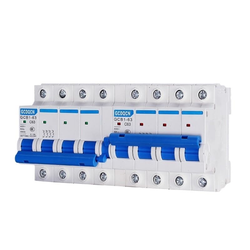 Diferencial Superinmunizado,Diferencial 1 Uds Doble Potencia Interruptor De Transferencia Manual 1P 2P 3P 4P Mini Disyuntor Enclavamiento AC 6A-125A 50/60HZ(2P plus 2P,10A)
