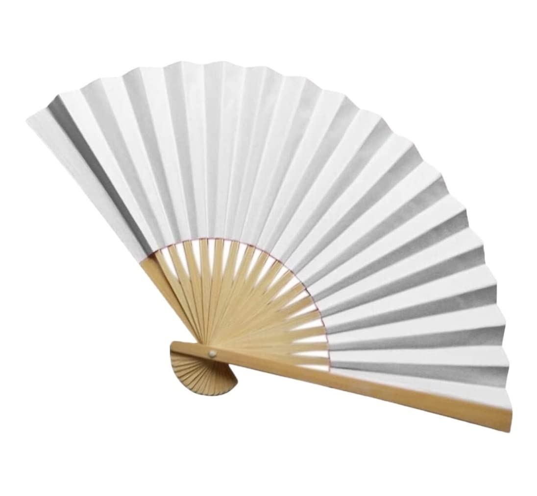 Display Fans Traditional Chinese Fans Hand Held Paper Bamboo Folding Handheld Folded Fan Hand Held(D)