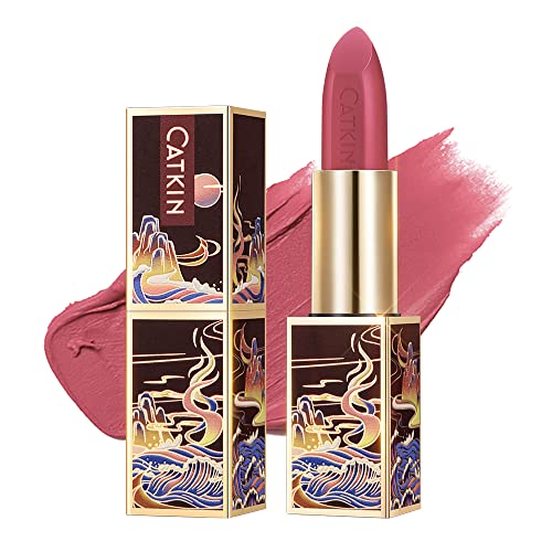 Catkin Rouge Matte Lipstick, Waterproof Long Lasting Satin Moisturizing Smooth Soft 0.13 Ounce-Chinese Style (Cp166) #TOP26