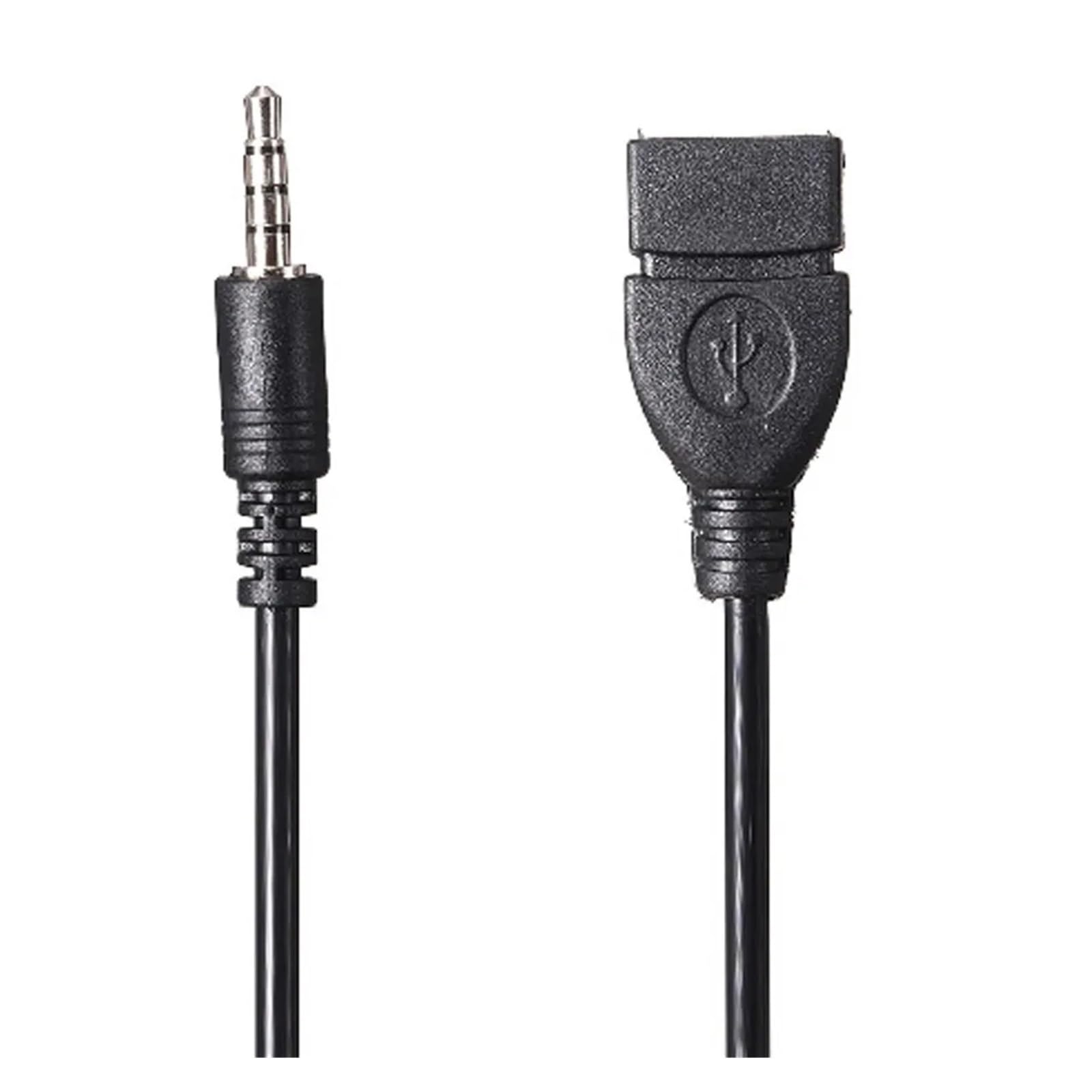 Gniazdo AUX a-dio męskie 3,5 mm na USB 2.0 typu A żeńskie, konwerter OTG, adapter kablowy, przewód stereo, gniazdo a-dio, akcesoria samochodowe