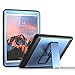 YOUMAKER New iPad 9.7 Case 2018/2017, Heavy Duty Kickstand with Built-in Screen Protector Full-body Shockproof Protective Case Cover for Apple iPad 9.7 inch 2017/2018 5th/6th Gen (Blue/Black)