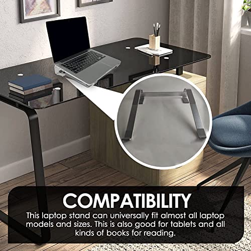 Innovasive-Laptop-Stand-for-Desk-Ergonomic-Laptop-Riser-Portable-Laptop-Stand-Aluminum-Laptop-Holder-Compatible-with-10-173-inch-Laptops-Silver