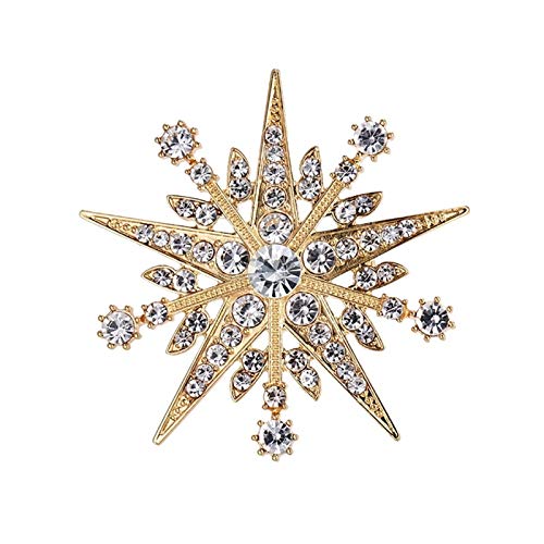Broche strass clair de qualité supérieure pour illuminer une robe de soirée