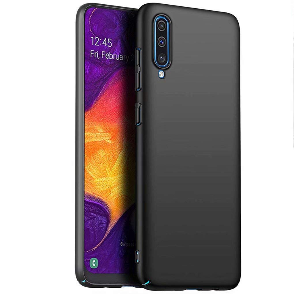 NiaCoCo Compatible with Samsung Galaxy A70 Case PC Silicone Shockproof,Ultra Thin Anti Scratch Protective Case for Samsung Galaxy A70-Black