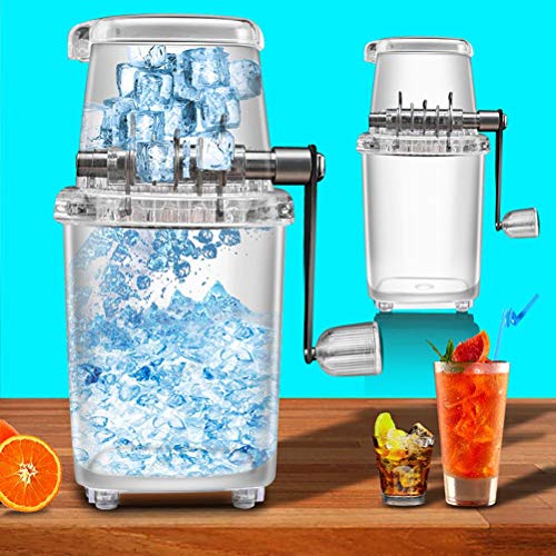 La mejor comparación de trituradora de hielo walmart al mejor precio. 49 Haofy Trituradora de Hielo Manual, Máquina de Afeitar de Hielo Portátil con Manivela con 4 Cuchillas de Acero Inoxidable para Batidos de Cócteles de Conos de Nieve, Herramienta...