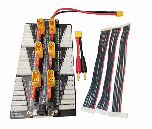 Placa adaptador XT90 Lipo 2S-8S para recargar baterías de drones en el campo de vuelo